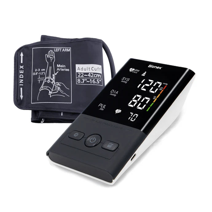 Bionex Digital Blood Pressure Monitor with Arrhythmia Detection & Risk Indicator