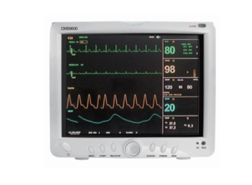 Patient Monitor - CMS9000 with NIBP, SpO2, Temp and ECG