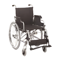 Wheelchair - Allum / Nylon , lightweight , detachable arm and foot rests