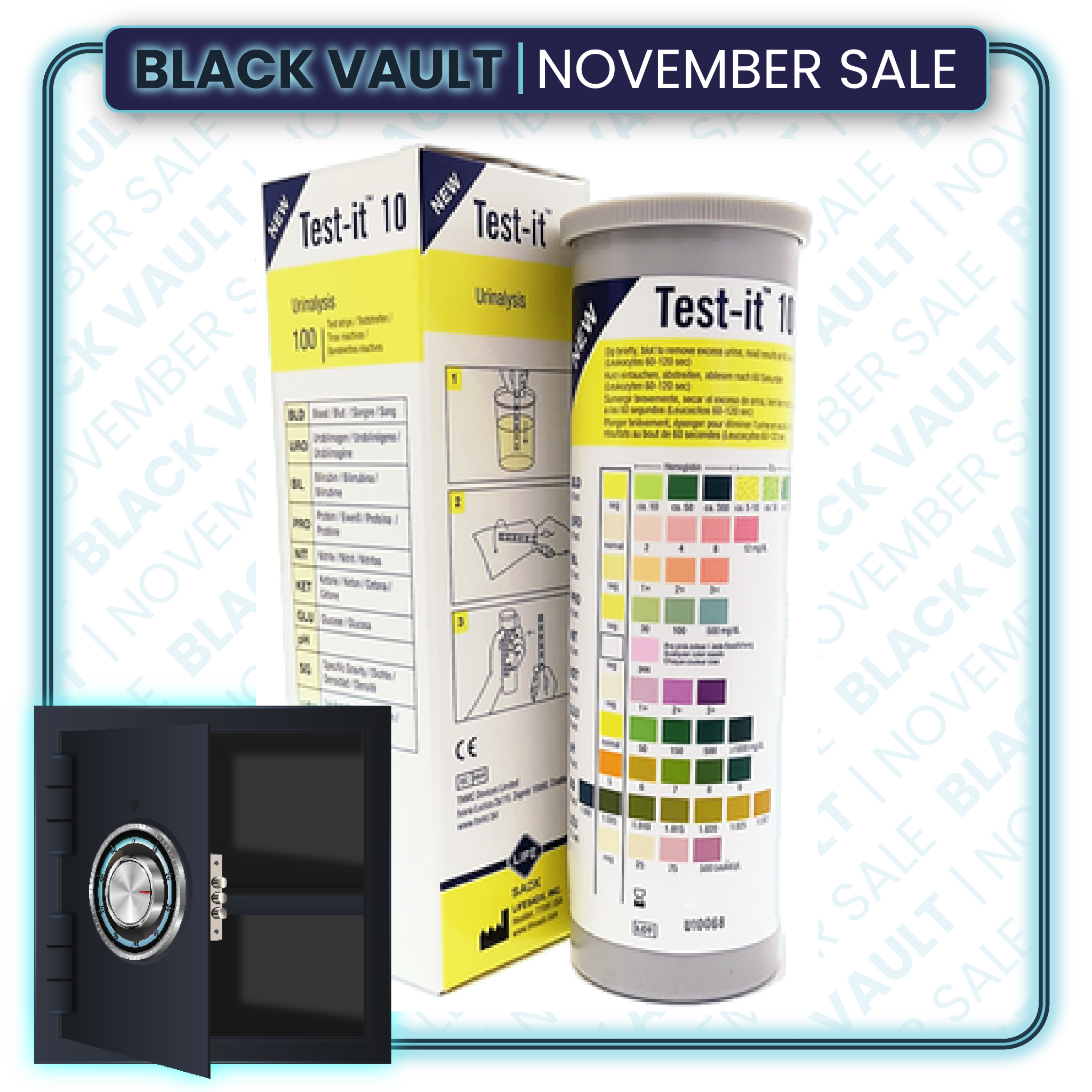 10P Urinalysis Test - 10-in-1 Parameter Urine Test