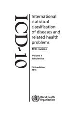 The international statistical classification of diseases and related health problems, ICD-10