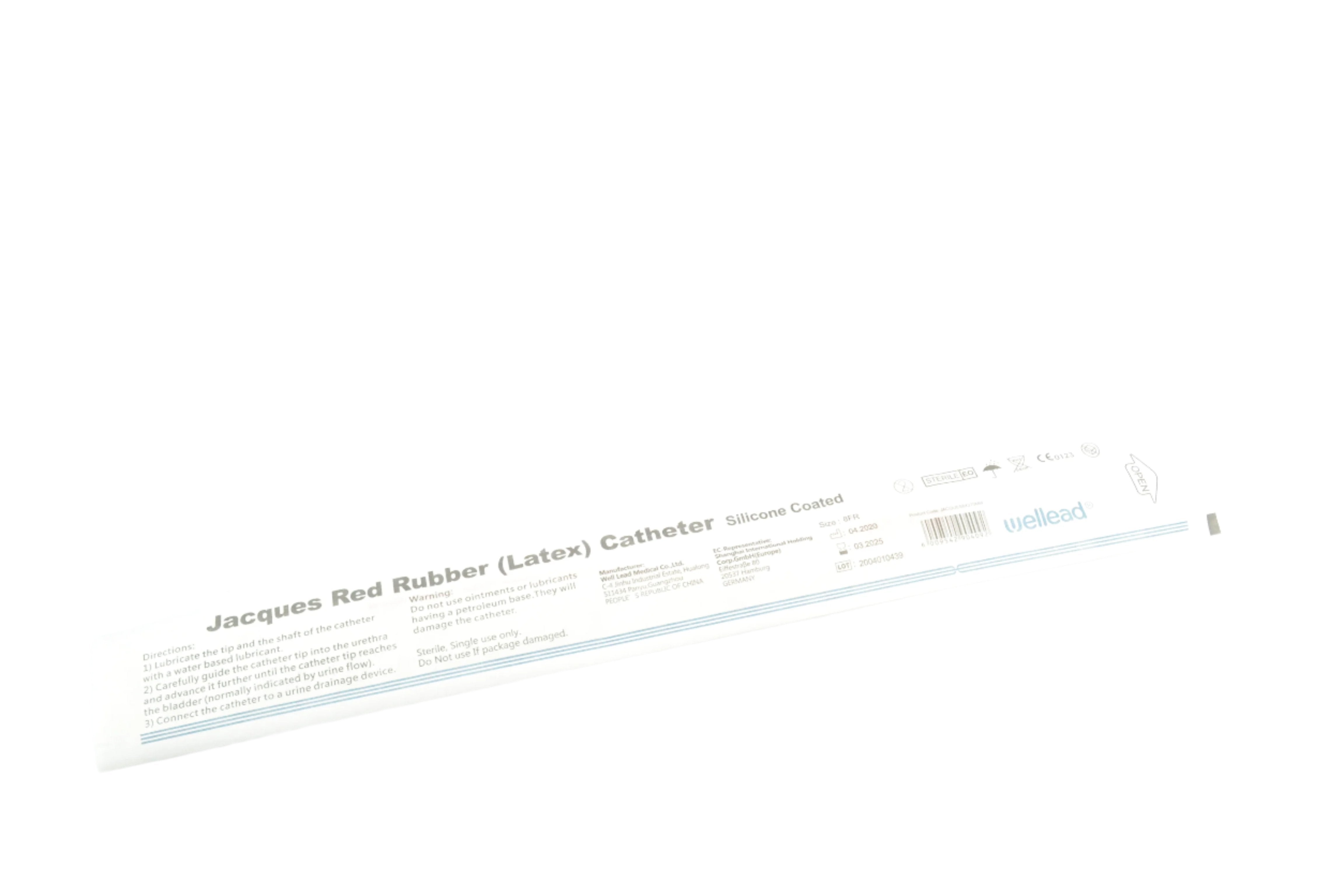 Jacques red Rubber Catheter Silicone coated2