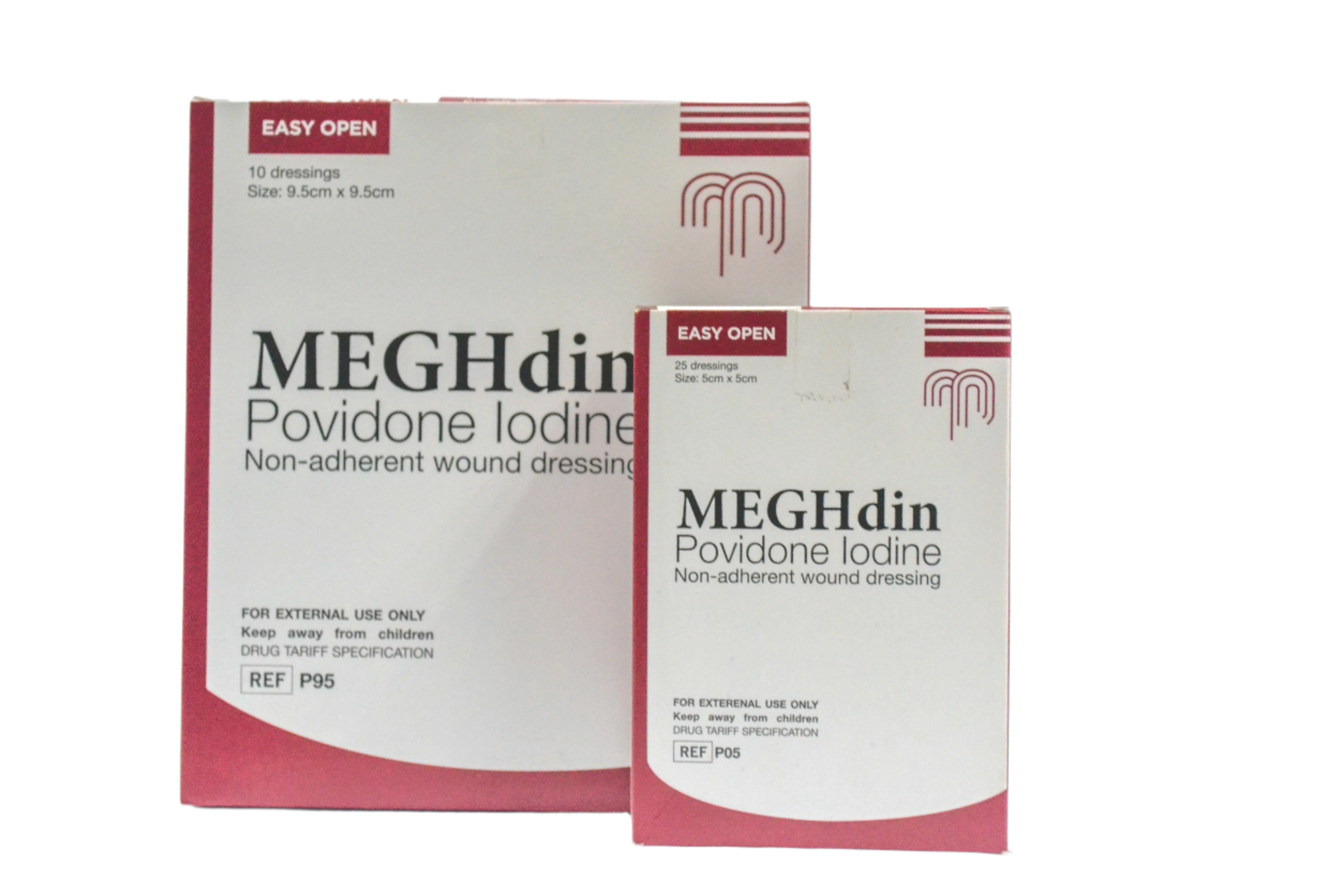 MEGHdin - Povidone Iodine Non Adherent Wound Dressing