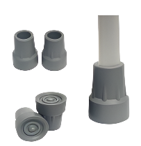 Crutch Elbow - Rubber Tip 19mm GREY