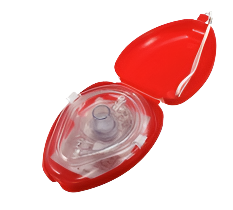 CPR Mask with Heart Shaped Case - Large