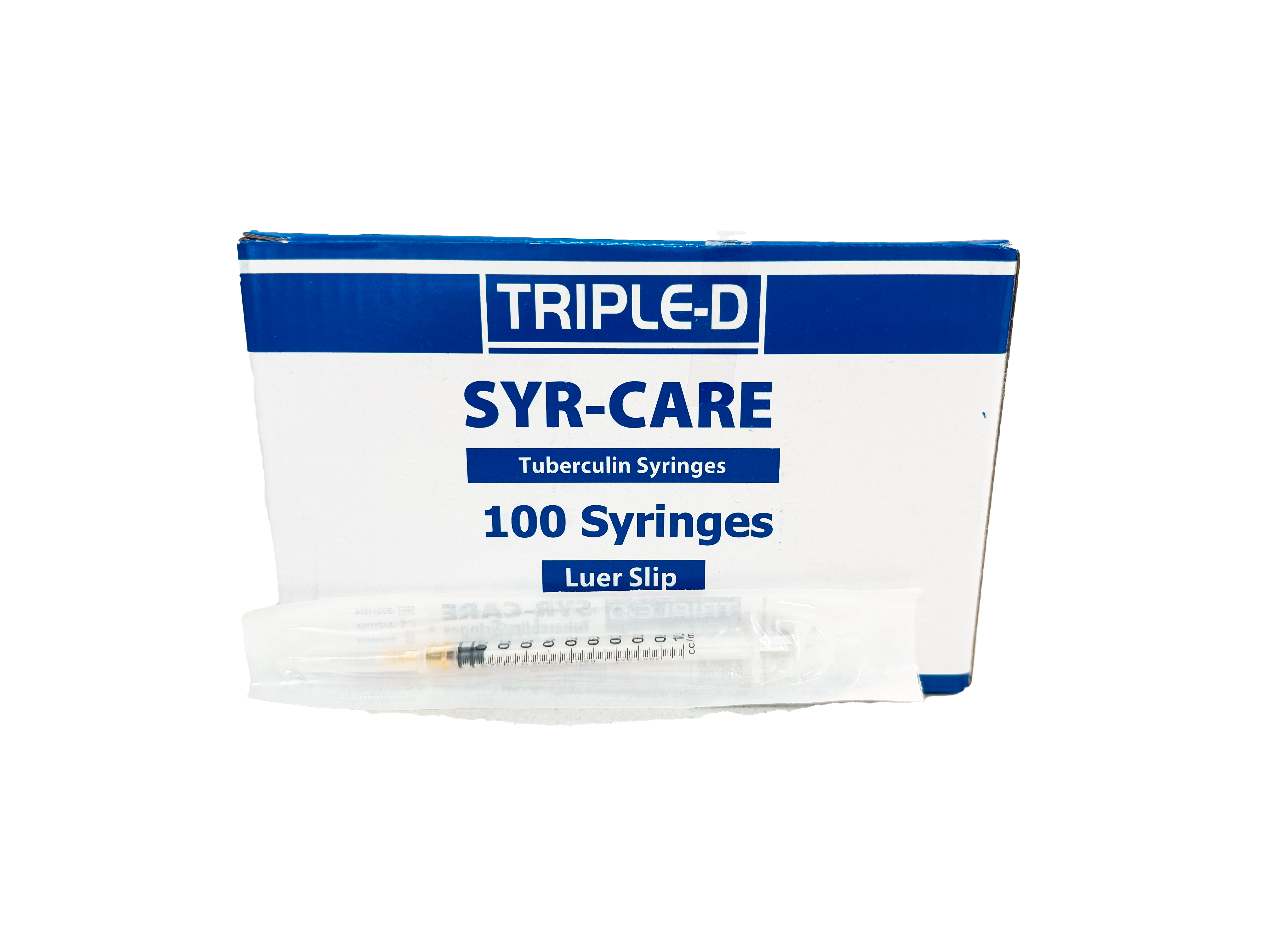 Syr-Care 1ml TB Syringe w 25G ndl