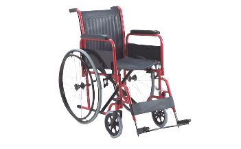 Wheelchair - Steel / PVC detchable arm and foot rest