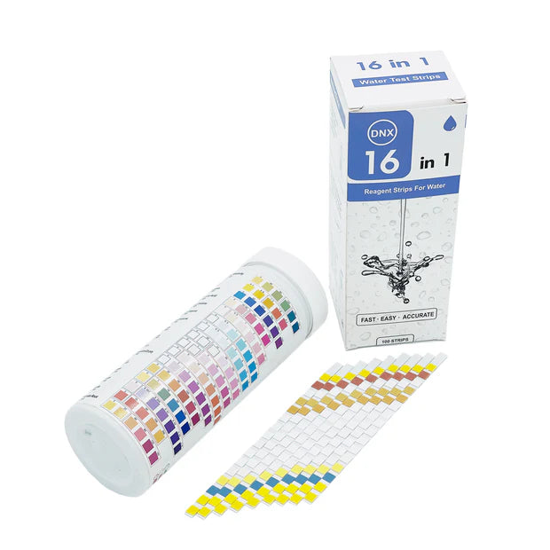 16P Water Test - 16-in-1 Water Quality Test - 100 Strips