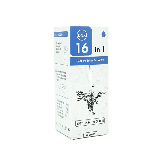 16P Water Test - 16-in-1 Water Quality Test - 100 Strips