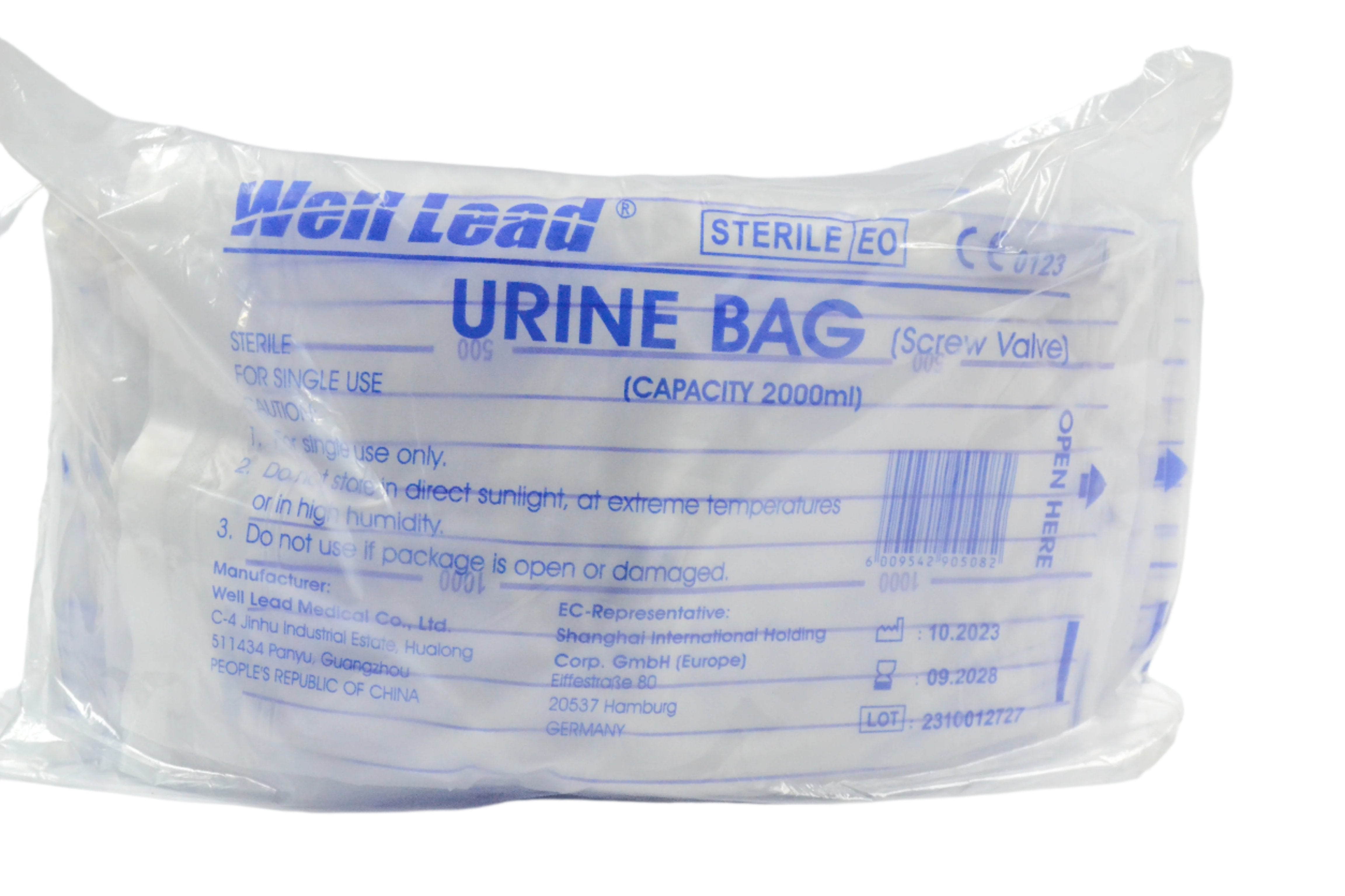 Wellead Urine Bag - 2L