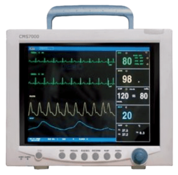 Patient Monitor - CMS7000 with Printer, NIBP, SpO2, Temp and ECG