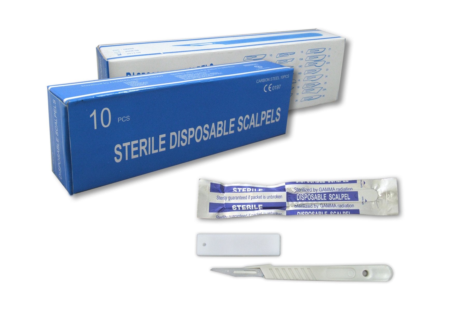 Disposable scalpel blades and handles