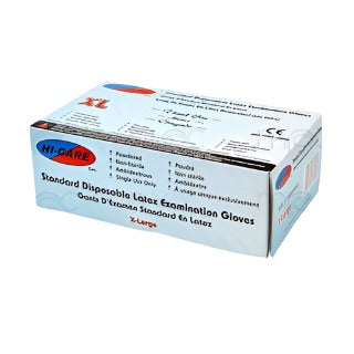 Examination Gloves - Latex - Powdered (100 per box)