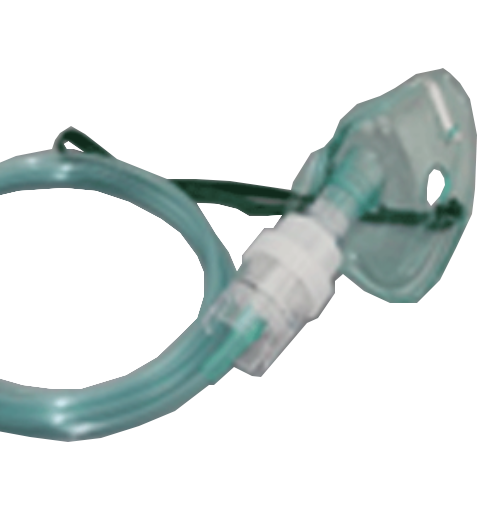 Nebulizer mask elongated 2.1m tube complete