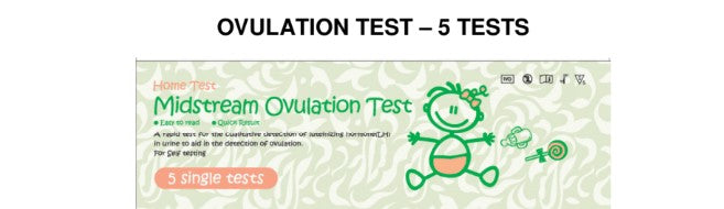 Ovulation Test - 5 tests per box