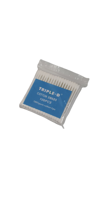 Triple D cotton ear buds - Double tipped