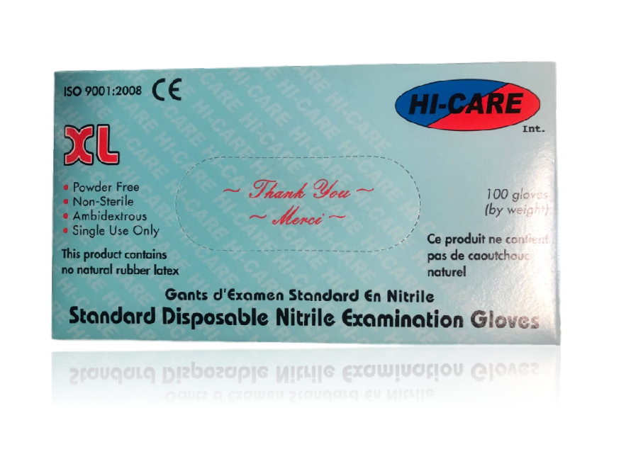 Examination Gloves - Nitrile - Powder Free - Blue